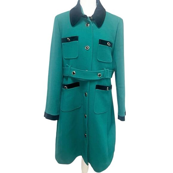 J. Crew Lady Coat Velvet Trimmed - Picture 10 of 13